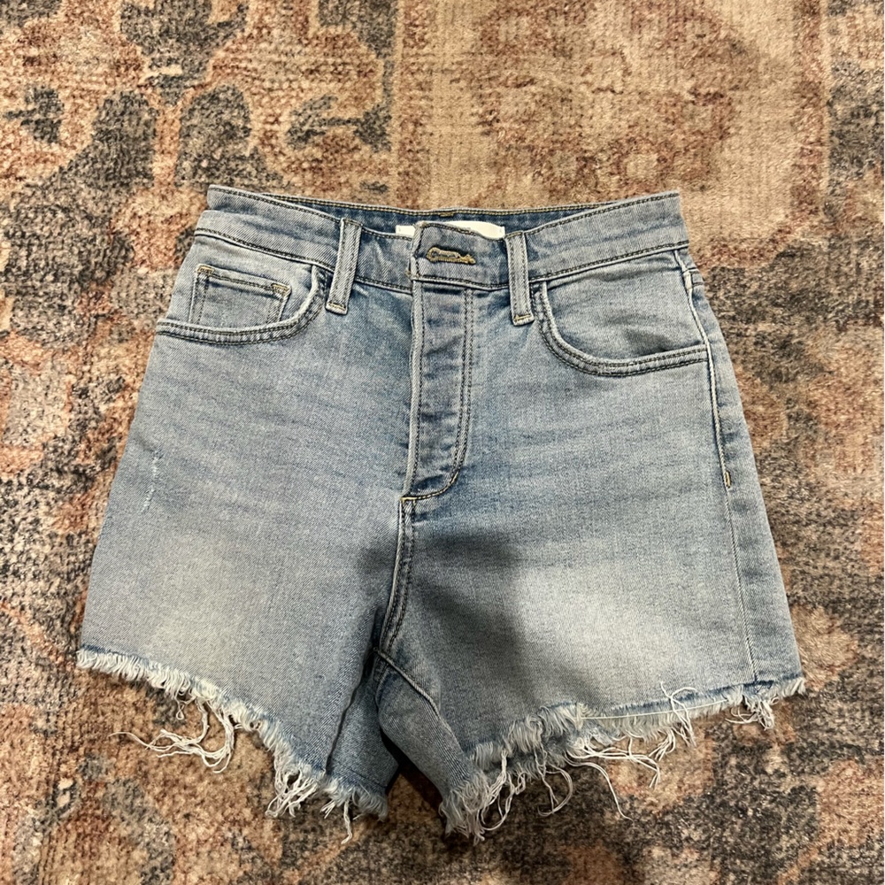 Joe's Jeans Light Blue Frayed Hem Shorts